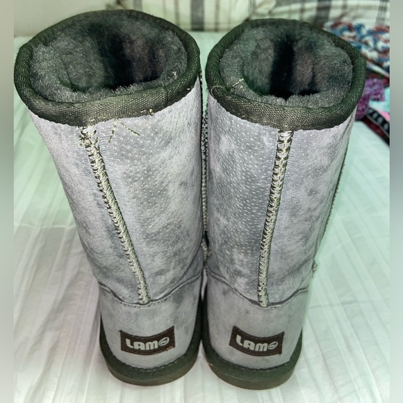 LAMO “UGG” style Green Suede Boots size 8 - Picture 3 of 7